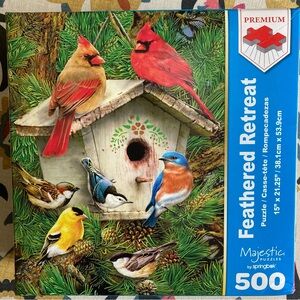 500 piece jigsaw puzzle Feathered Retreat Springbok